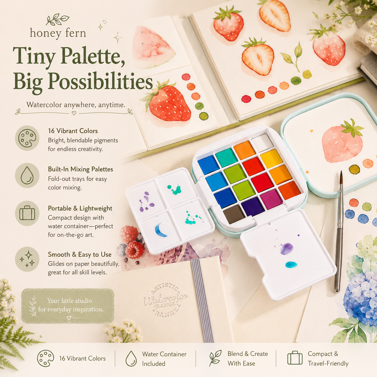 Pocket Palette Water Color Set