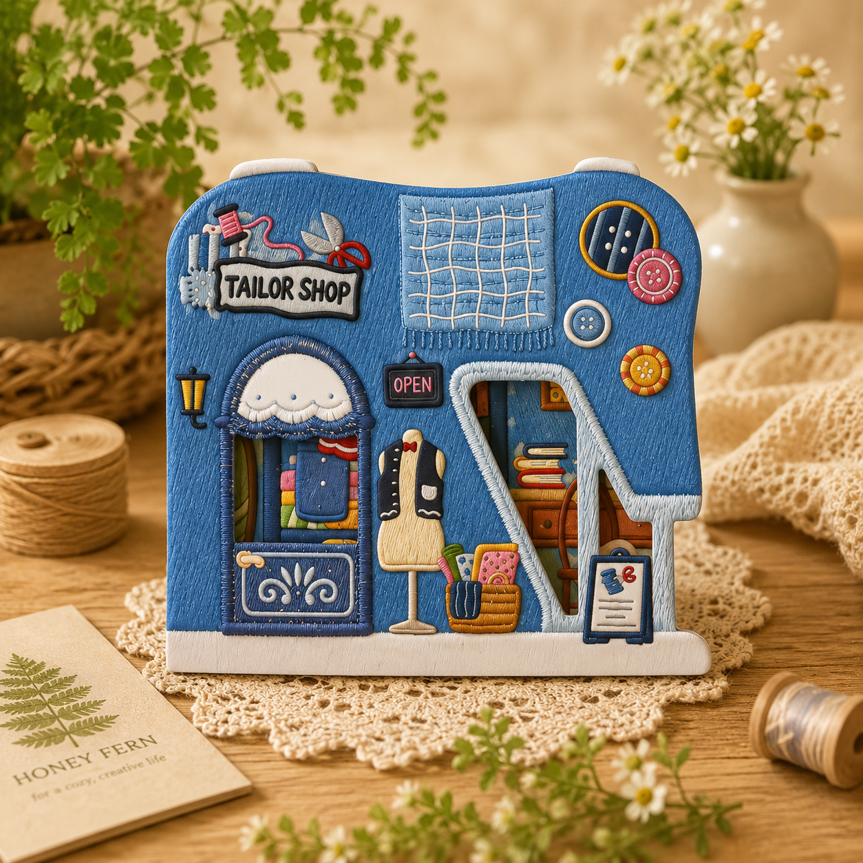 Whimsical Sticker Story Books- embroidered sticker set