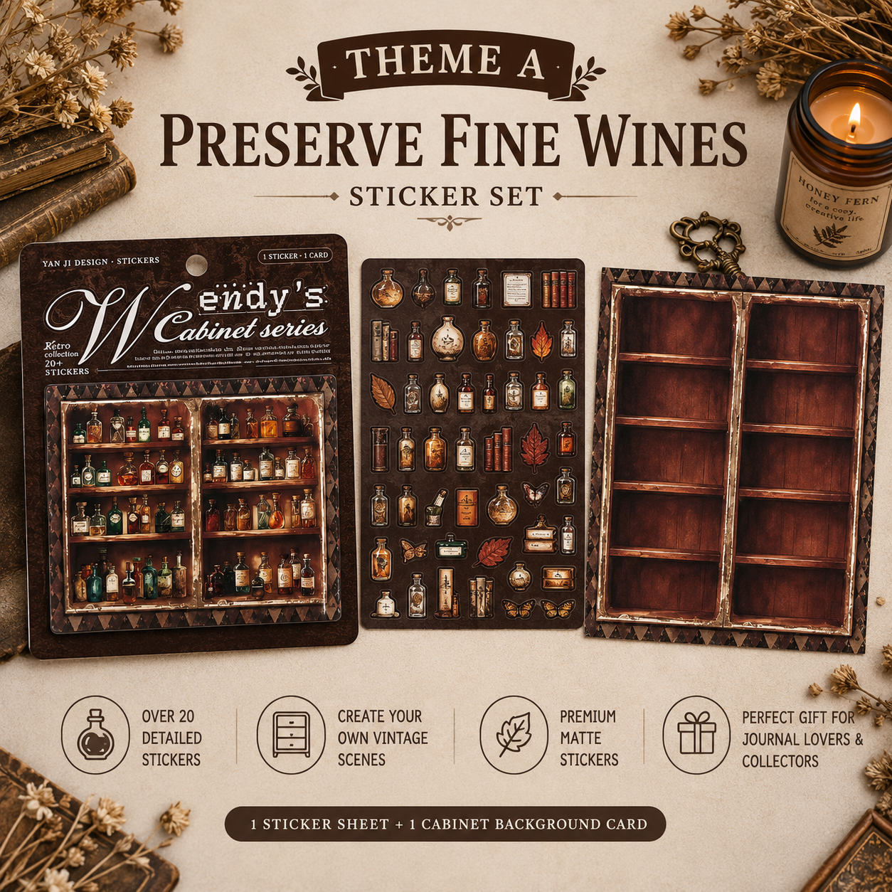 Calming Treasure Cabinet sticker set