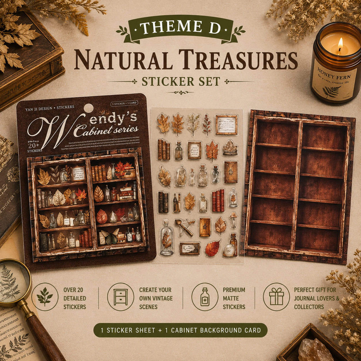 Calming Treasure Cabinet sticker set