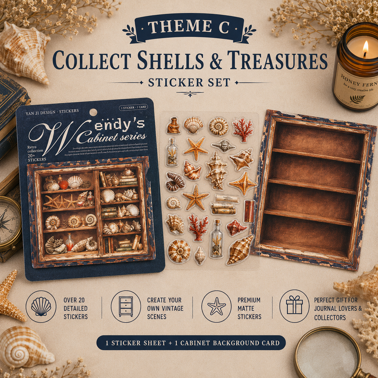 Calming Treasure Cabinet sticker set