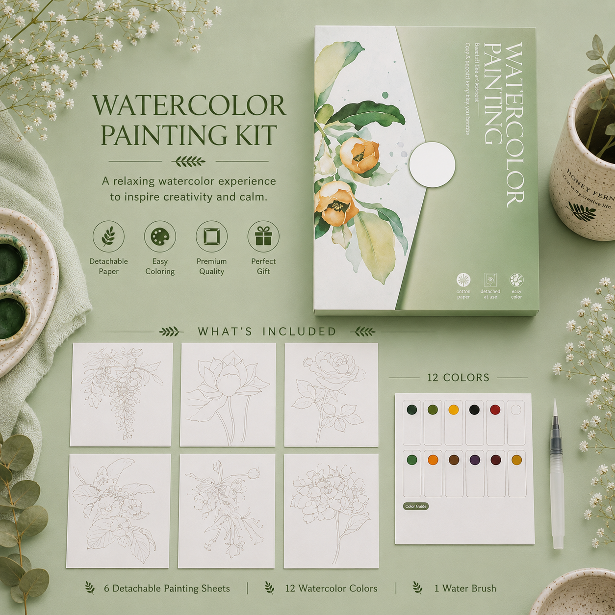Water colour set