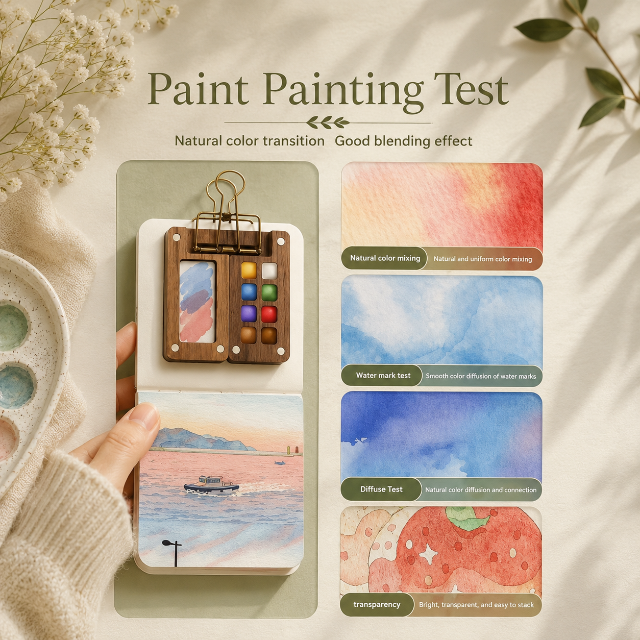 Paint and pause water colour Kit