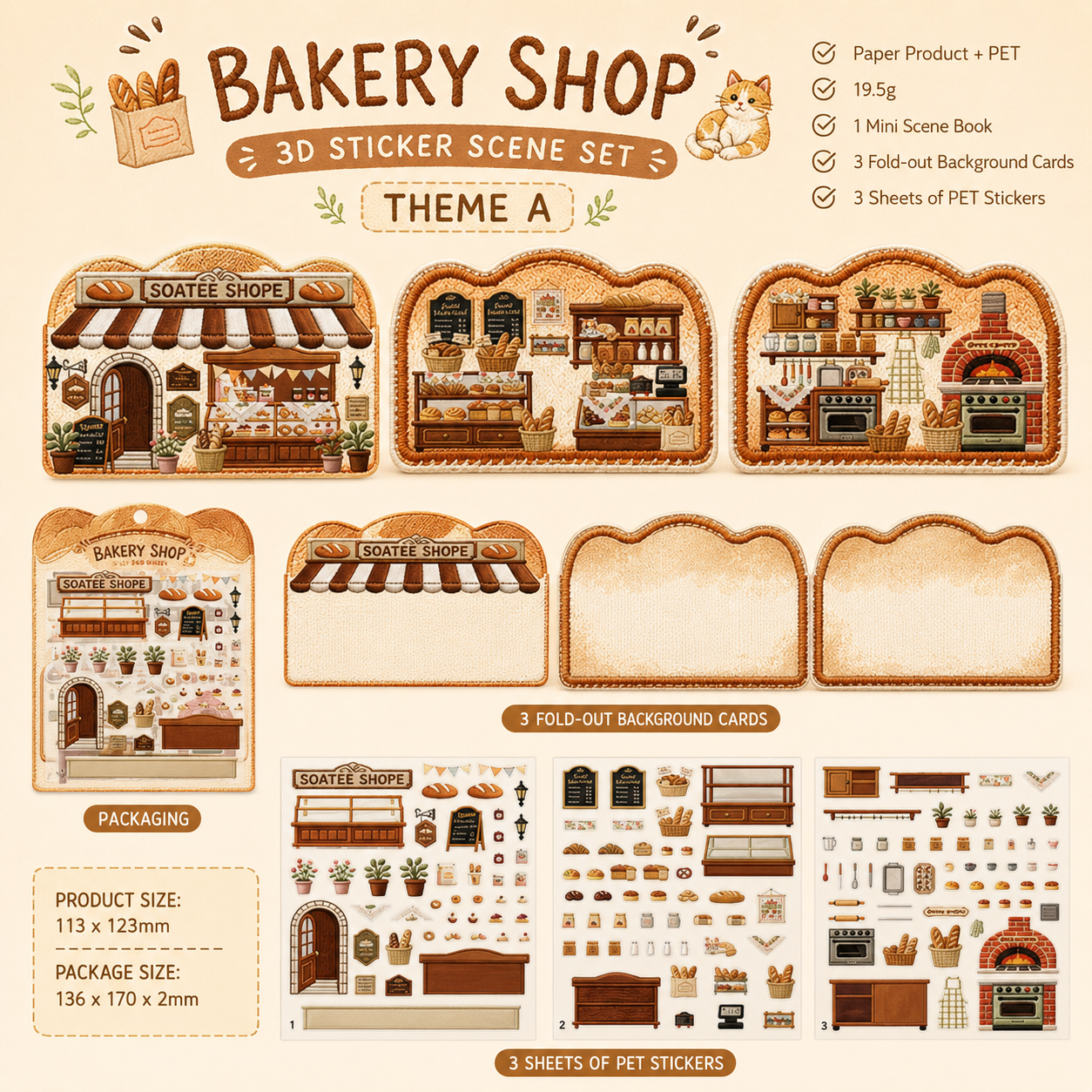 Tiny Town Sticker Scenes – Food Truck Edition
