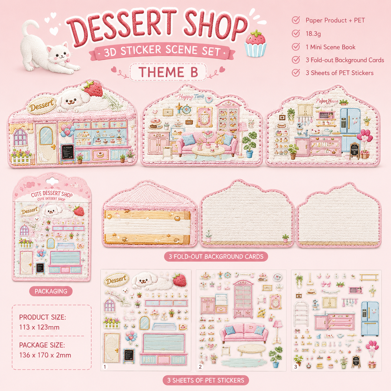 Tiny Town Sticker Scenes – Food Truck Edition