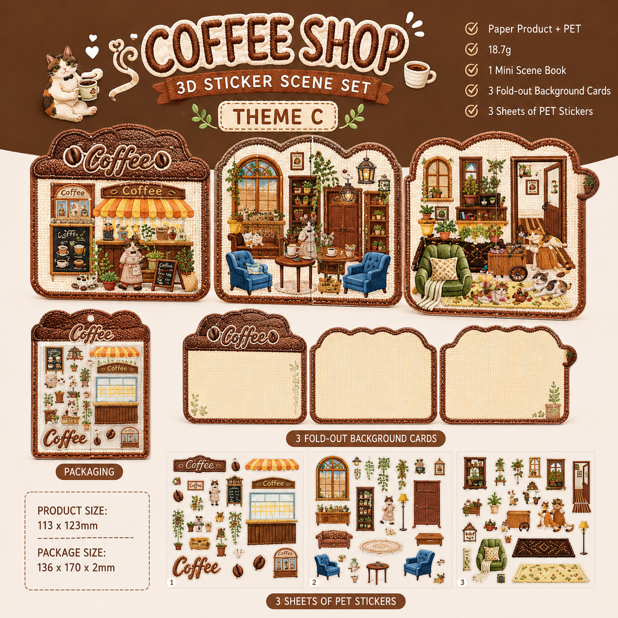 Tiny Town Sticker Scenes – Food Truck Edition