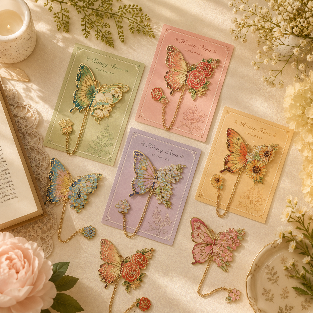 Butterfly Blossom Bookmark