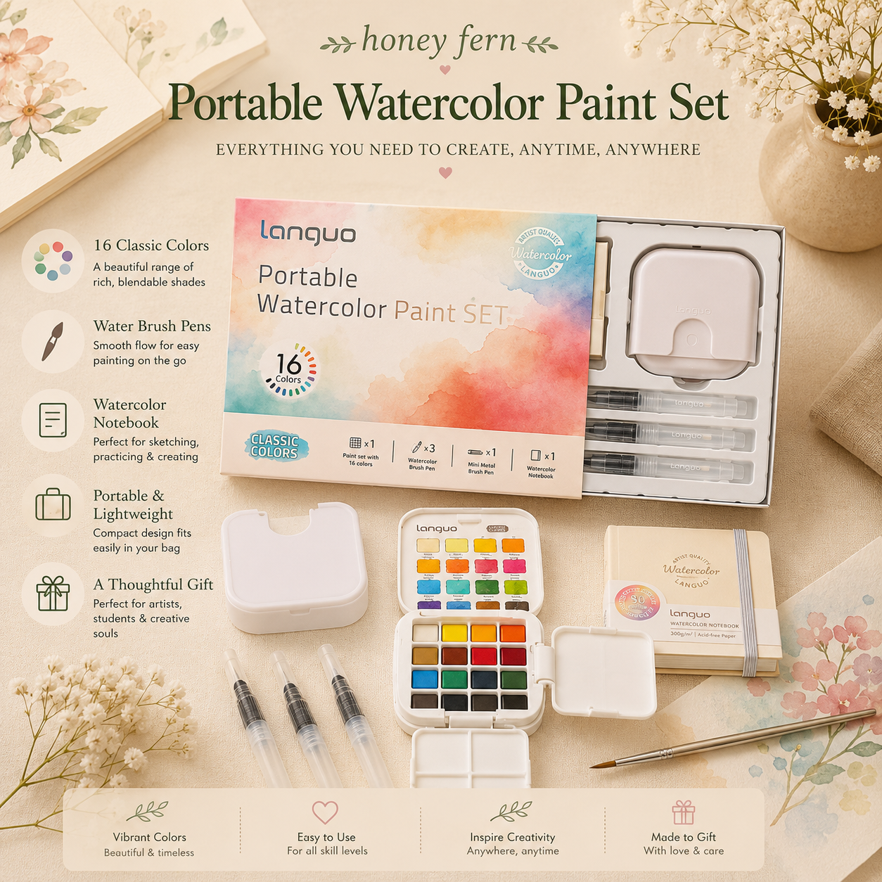Pocket Palette Water Color Set