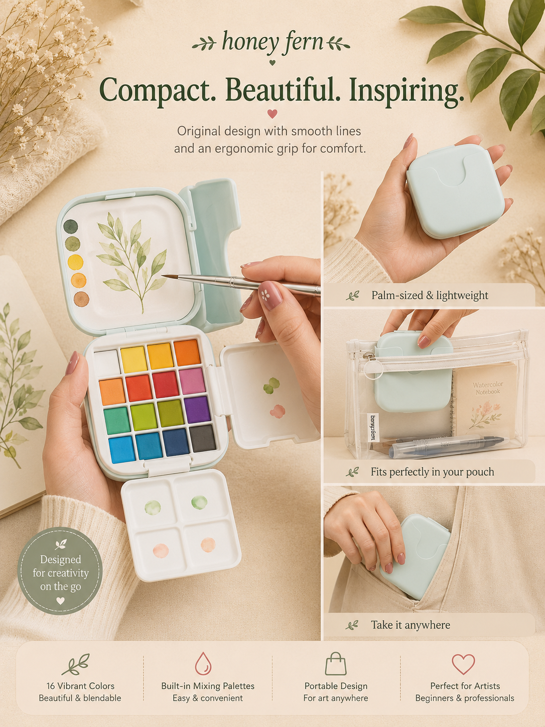 Water Color Pocket Palette