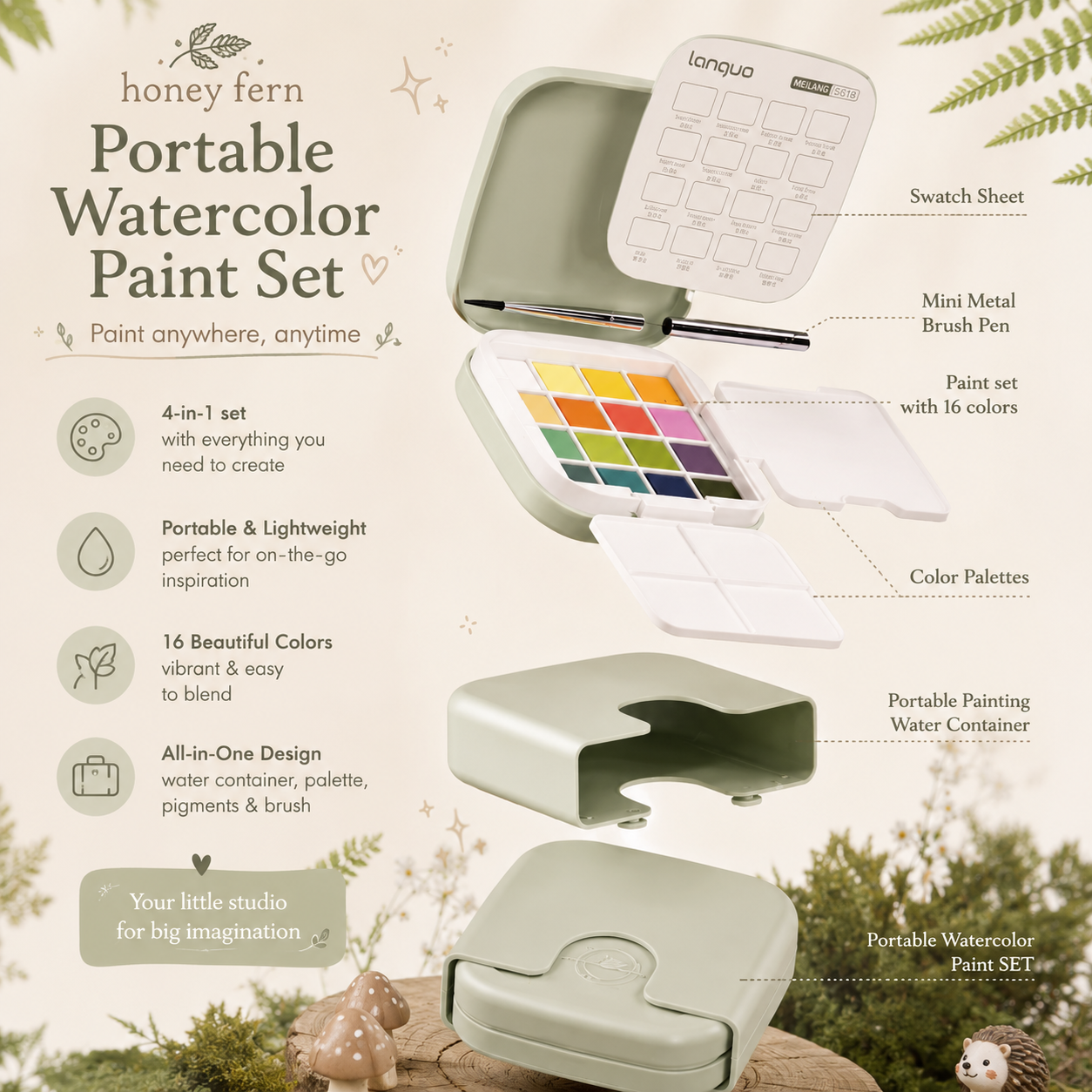 Water Color Pocket Palette