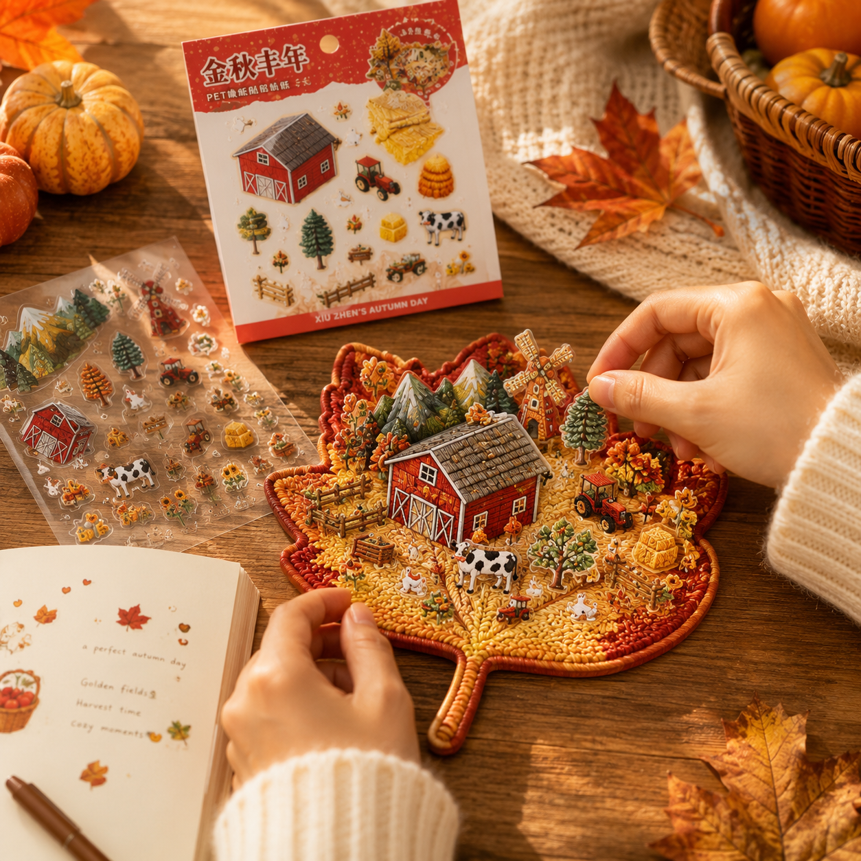 Autumn Scene Sticker Kit 🍂