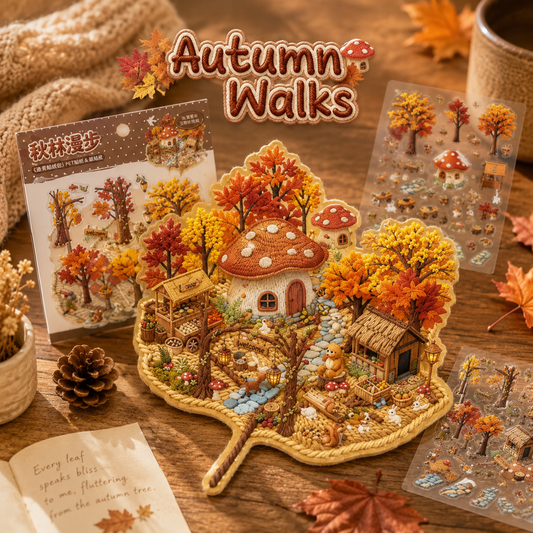 Autumn Scene Sticker Kit 🍂